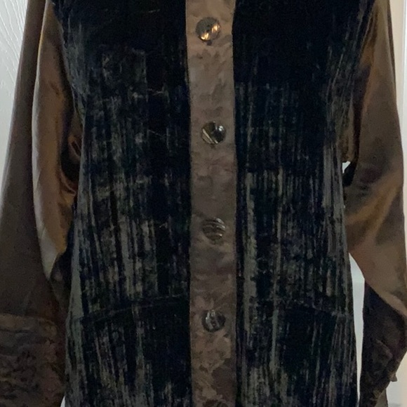 EXOTIC- M/L Black and Brown Velvet Maxi Dress w/ Matching Velvet Pants - Picture 10 of 16